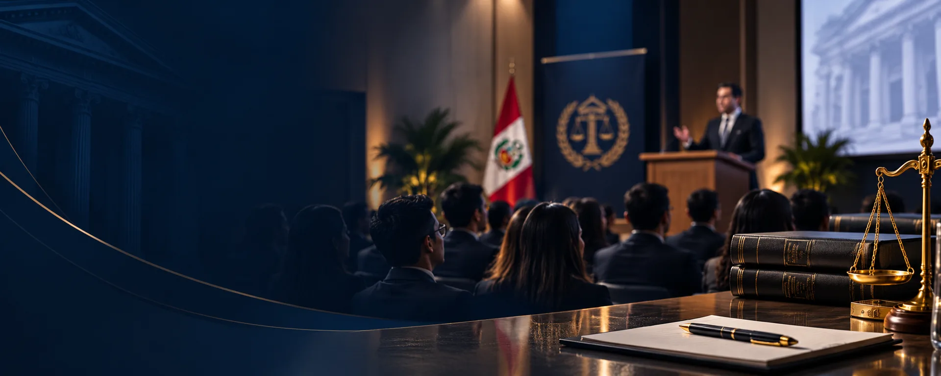 Imagen institucional de Red Peruana Legal durante una actividad académica o profesional.